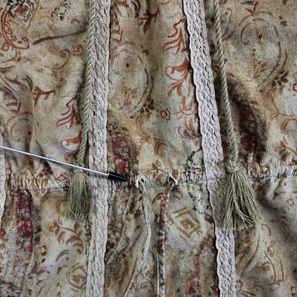 Ralph Lauren Denim & Supply Dress Womens M Corduroy Paisley Peasant Cottage Boho - Picture 9 of 16